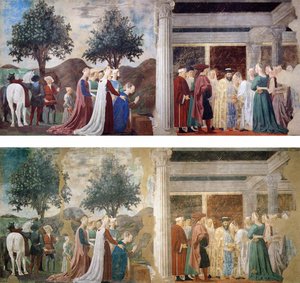 Scene After And Before Restoration — Piero Della Francesca, Early Renaissance