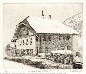 The Parish Church-house In Vers-l'eglise - In Canton Vaud — Hubertine Heijermans