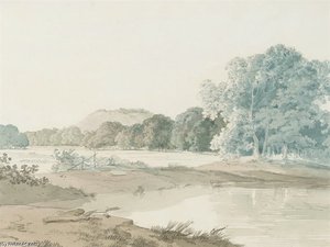 Distant View Of Pir Pahar, Near Monghyr — Thomas Daniell, Orientalism
