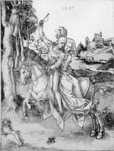 Couple On Horseback — Albrecht Dürer