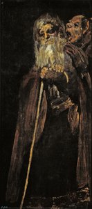 Two Old Men / Two Monks / An Old Man And A Monk — Francisco José De Goya Y Lucientes