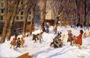 Winter - High Bridge Park — George Benjamin Luks