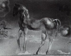 The Unicorn (unfinished) — Salvador Dalí, Surrealism