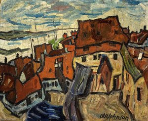 Houses And Coast — William H. Johnson