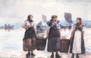 Fisherwomen, Cullercoats — Winslow Homer