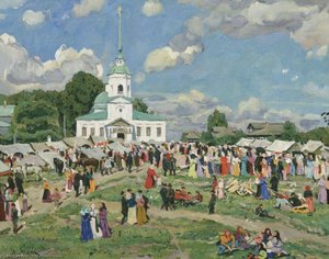 Rural Holiday. Tver Governorate — Konstantin Yuon