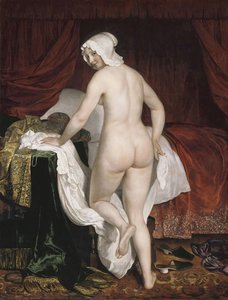 Young Woman Going To Bed — Jacob Van Loo, Baroque