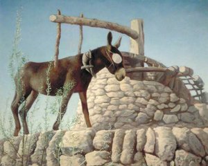 Donkey At A Well — Arthur Segal