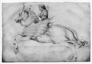 Ross And Rider — Jacopo Bellini, Academic Drawing
