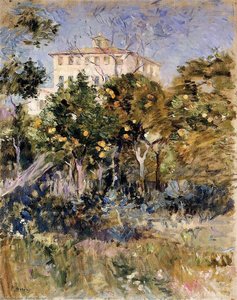 Villa With Orange Trees, Nice — Berthe Morisot