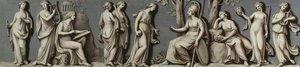 Panel From The Robert Adam Library Representing Science And Learning — Giovanni Battista Cipriani