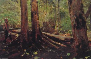 Woodchopper In The Adirondacks — Winslow Homer