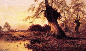 Around The Campfire — Alfred De Breanski Senior