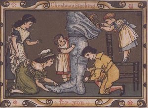 Christmas Card Design — Walter Crane