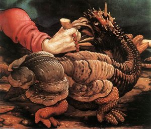 The Temptation Of St Anthony (detail) — Matthias Grünewald, Late Gothic Style