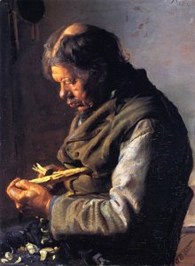 Lars Gaihede Whittling A Stock — Anna Kirstine Ancher