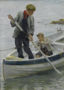 Keeping Her Off — Henry Scott Tuke