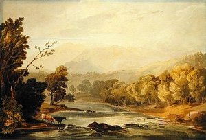 A View On The Brathay Near Ambleside — Anthony Vandyke Copley Fielding