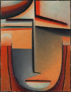 Abstrakter Kopf Tragik (abstract Head Tragic) — Alexej Von Jawlensky
