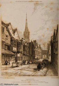 View In The High Street — William Henry Bartlett