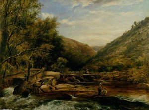 Jackson's Bridge, Cumberland — Frederick Waters (william) Watts, Romanticism
