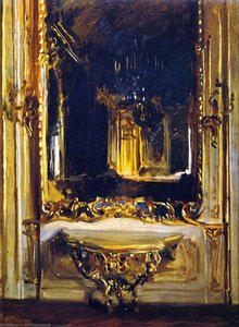 The Rococo Mirror — John Singer Sargent