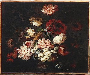 Corbeille De Fleurs Sur Une Table — Blain De Fontenay Jean-baptiste Le Père