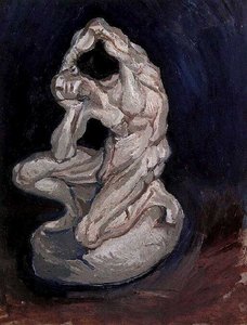 Plaster Statuette Of A Kneeling Man — Vincent Willem Van Gogh