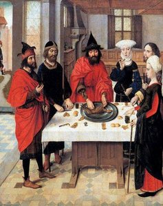 The Feast Of The Passover (lower Left Panel From The Altarpiece Of The Holy Sacrament) — Dierec Bouts