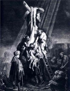 Detail Descente De Croix, Bnf — Rembrandt Van Rijn