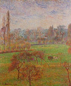 Autumn Morning — Camille Pissarro, Impressionism
