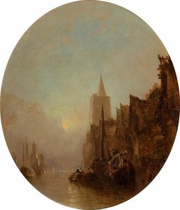 Evening At Bergen Op Zoom, The Netherlands — Alfred Montague