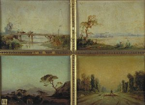 Quatre Études De Paysages — Eugene Deshayes