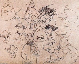 Engraved Portrait Of Alfred Jarry — Pablo Picasso