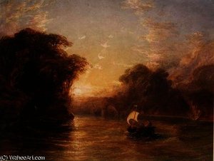 Ubaldo and Carlo in the Enchanted Boat,