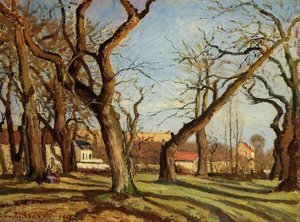 Chestnut Trees At Louveciennes — Camille Pissarro