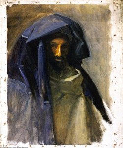 Man In A Blue Mantle — John Singer Sargent