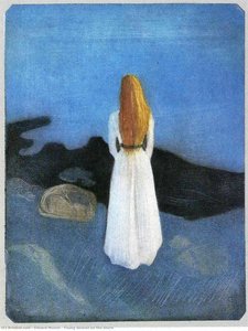 Young Woman On The Shore — Edvard Munch