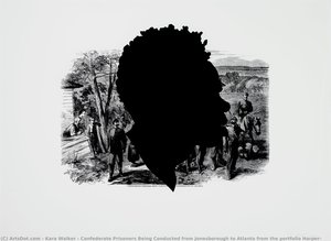 Confederate Prisoners Being Conducted From Jonesborough To Atlanta From The Portfolio Harper — Kara Walker
