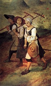 Haymaking (detail) — Pieter Bruegel The Elder