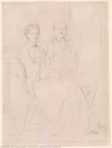 Portrait Of M. And Mme Paul Valpinçon — Edgar Degas, Realist Observation