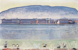 Lake Geneva With Six Swans — Ferdinand Hodler