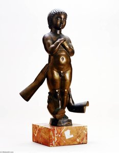 Detail From Cycle Of Life Sundial Hands Supporting Baby — Paul Manship