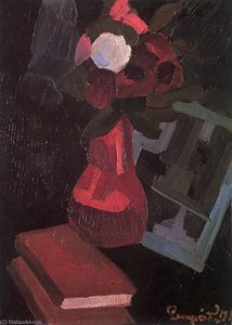Flower-piece With Books