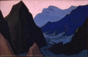 Himalayas. Gloomy Cliff. — Nicholas Roerich
