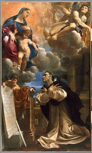 L'apparition De La Vierge Et De L'enfant Jésus À Saint Hyacinthe — Ludovico Carracci