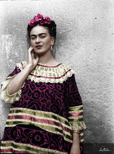 Frida With A Hand On Her Cheek — Leonet Matiz Espinoza