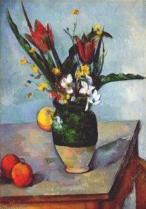 The Vase Of Tulips — Paul Cézanne