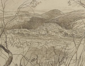 View Of Taggia, Liguria, Italy — Edward Lear