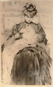 Breastfeeding — Paul César Helleu